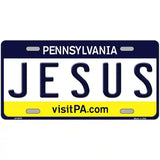 Jesus Pennsylvania State Novelty Metal License Plate 24" x 12" (LLP)