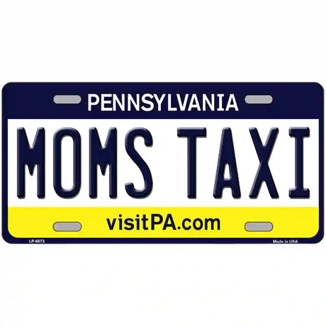 Moms Taxi Pennsylvania State Novelty Metal License Plate 24" x 12" (LLP)