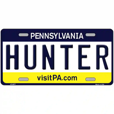 Hunter Pennsylvania State Novelty Metal License Plate 24" x 12" (LLP)