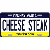 Cheese Steak Pennsylvania State Novelty Metal License Plate 24" x 12" (LLP)