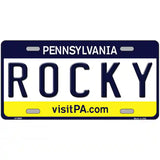 Rocky Pennsylvania State Novelty Metal License Plate 24" x 12" (LLP)