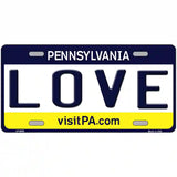 Love Pennsylvania State Novelty Metal License Plate 24" x 12" (LLP)