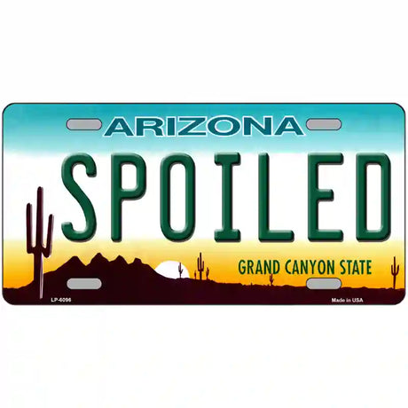 Arizona Spoiled Novelty Metal License Plate 24" x 12" (LLP)