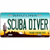 Arizona Scuba Diver Novelty Metal License Plate 24" x 12" (LLP)