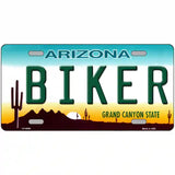 Arizona Biker Novelty Metal License Plate 24" x 12" (LLP)