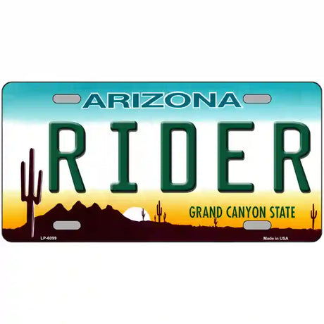 Arizona Rider Novelty Metal License Plate 24" x 12" (LLP)