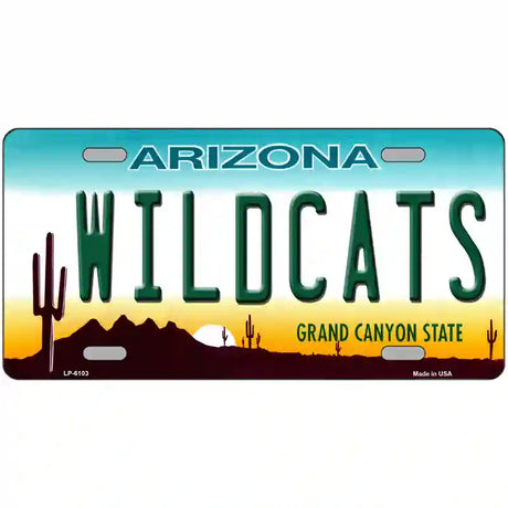 Wildcats Arizona Novelty Metal License Plate 24" x 12" (LLP)