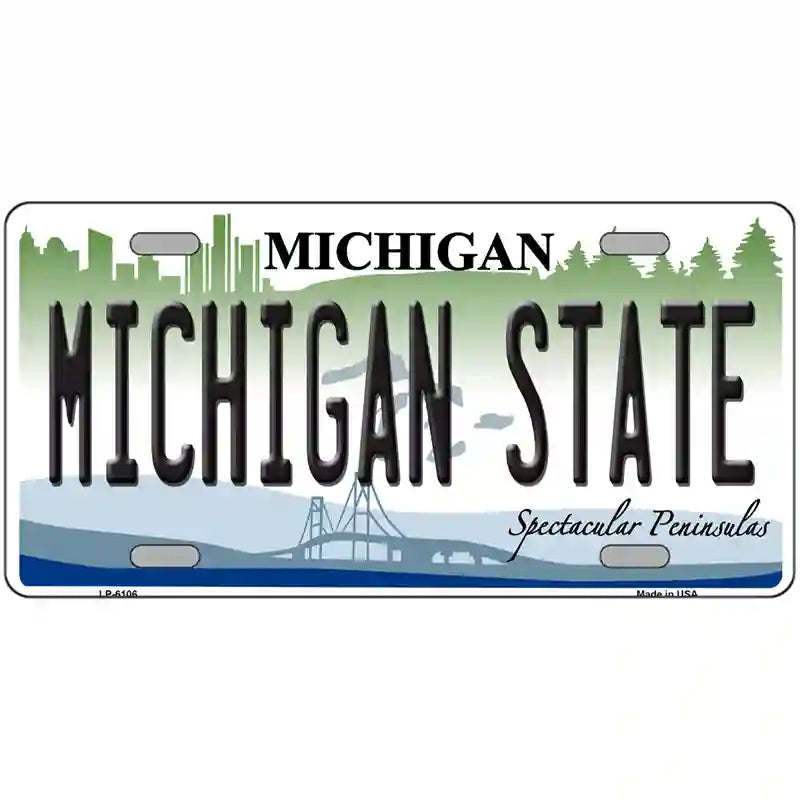 Michigan State Metal Novelty License Plate 24" x 12" (LLP)