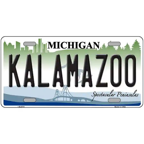 Kalamazoo Metal Novelty License Plate 24" x 12" (LLP)