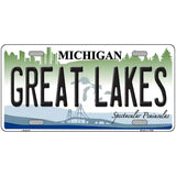 Great Lakes Michigan Metal Novelty License Plate 24" x 12" (LLP)