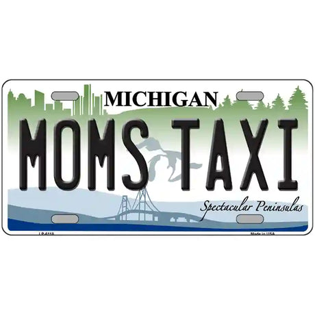 Moms Taxi Michigan Metal Novelty License Plate 24" x 12" (LLP)