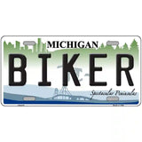 Biker Michigan Metal Novelty License Plate 24" x 12" (LLP)