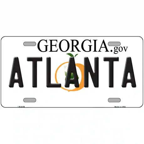 Atlanta Georgia Novelty Metal License Plate 24" x 12" (LLP)