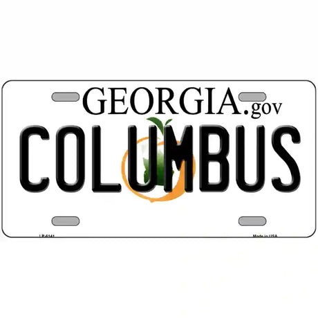 Columbus Georgia Novelty Metal License Plate 24" x 12" (LLP)