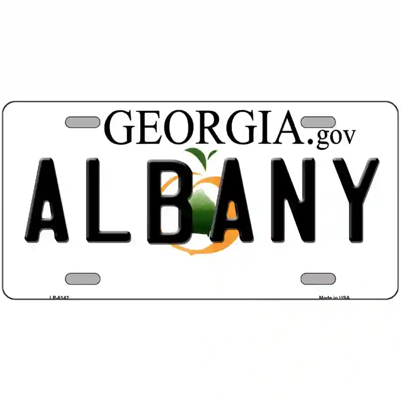 Albany Georgia Novelty Metal License Plate 24" x 12" (LLP)