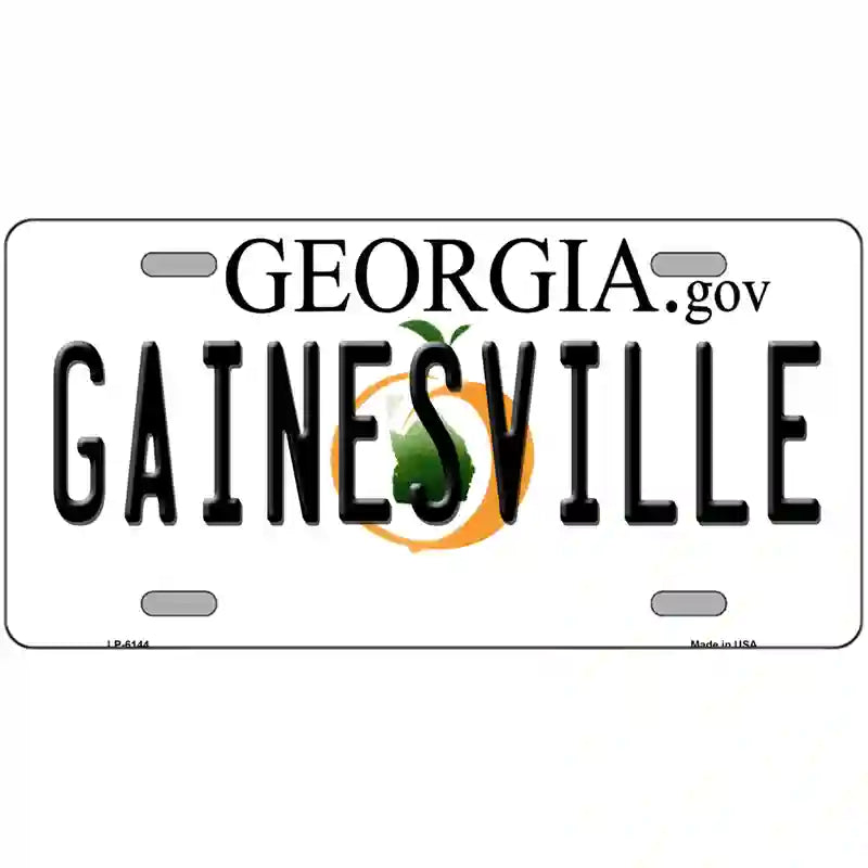 Gainesville Georgia Novelty Metal License Plate 24" x 12" (LLP)