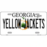 Yellow Jackets Georgia Novelty Metal License Plate 24" x 12" (LLP)