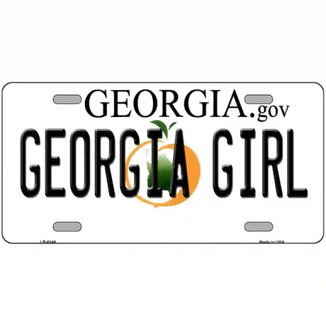 Georgia Girl Georgia Novelty Metal License Plate 24" x 12" (LLP)