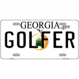 Golfer Georgia Novelty Metal License Plate 24" x 12" (LLP)