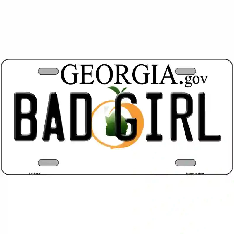 Bad Girl Georgia Novelty Metal License Plate 24" x 12" (LLP)