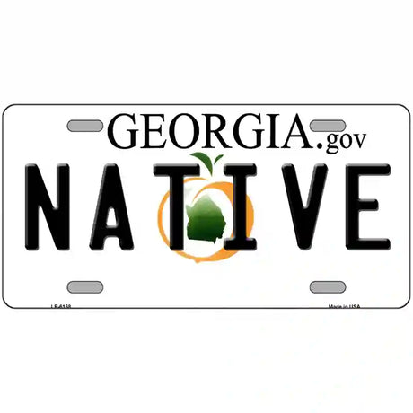 Native Georgia Novelty Metal License Plate 24" x 12" (LLP)