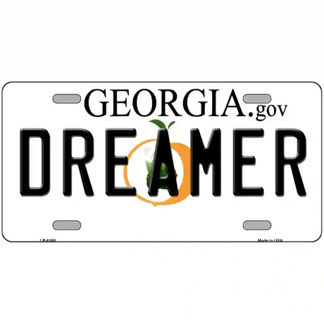 Dreamer Georgia Novelty Metal License Plate 24" x 12" (LLP)