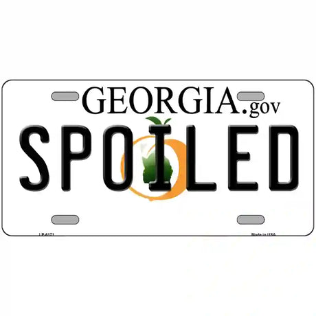 Spoiled Georgia Novelty Metal License Plate 24" x 12" (LLP)