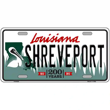 Shreveport Louisiana Novelty Metal License Plate 24" x 12" (LLP)