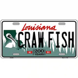 Craw Fish Louisiana Novelty Metal License Plate 24" x 12" (LLP)