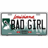 Bad Girl Louisiana Novelty Metal License Plate 24" x 12" (LLP)