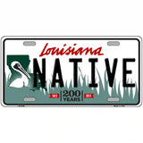 Native Louisiana Novelty Metal License Plate 24" x 12" (LLP)