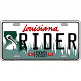 Rider Louisiana Novelty Metal License Plate 24" x 12" (LLP)