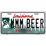 MMM Beer Louisiana Novelty Metal License Plate 24" x 12" (LLP)