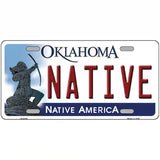 Native Oklahoma Novelty Metal License Plate 24" x 12" (LLP)