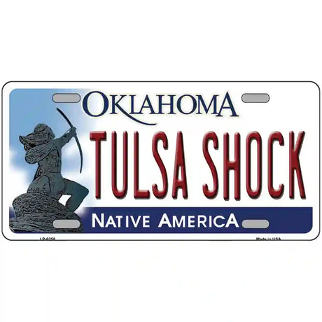 Tulsa Shock Oklahoma Novelty Metal License Plate 24" x 12" (LLP)