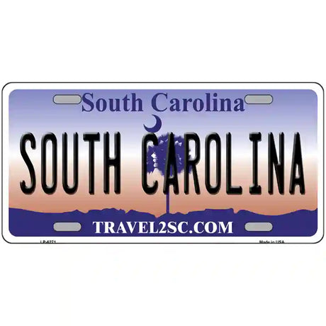 South Carolina Novelty Metal License Plate 24" x 12" (LLP)