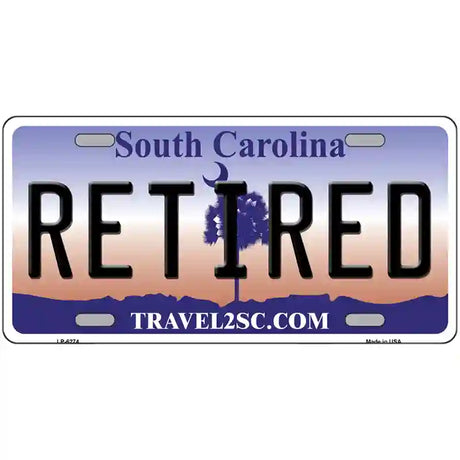 Retired South Carolina Novelty Metal License Plate 24" x 12" (LLP)