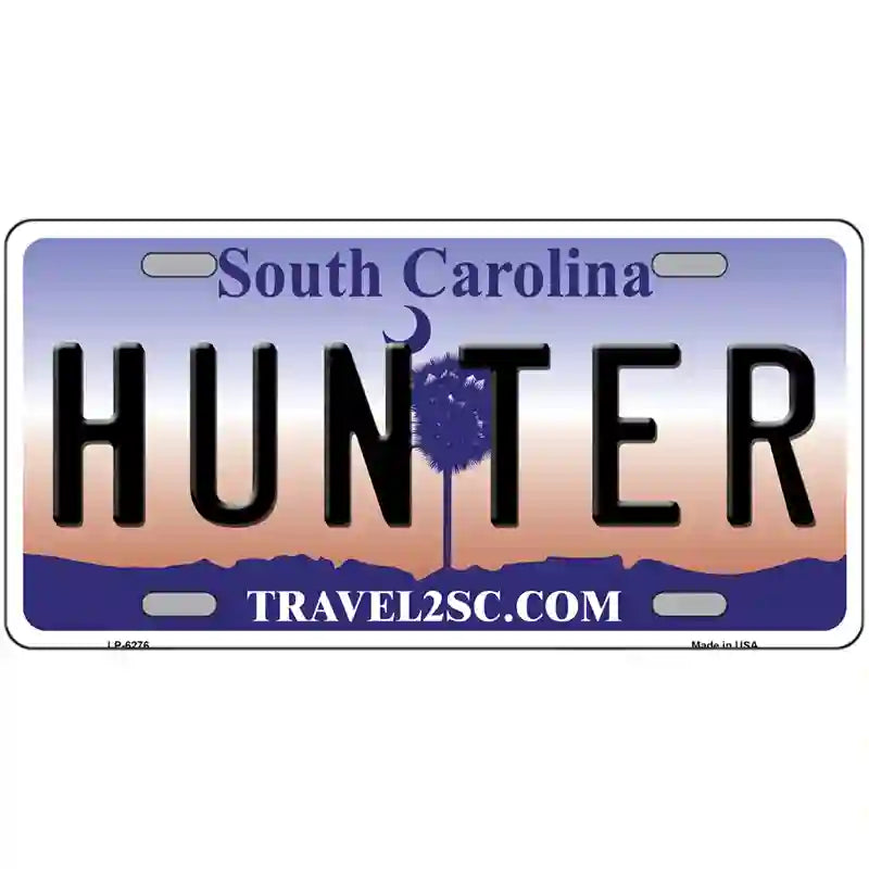 Hunter South Carolina Novelty Metal License Plate 24" x 12" (LLP)