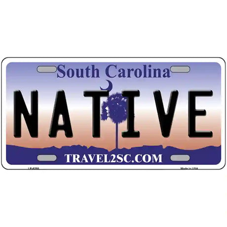 Native South Carolina Novelty Metal License Plate 24" x 12" (LLP)