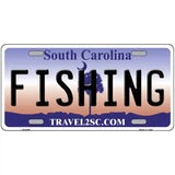 Fishing South Carolina Novelty Metal License Plate 24" x 12" (LLP)