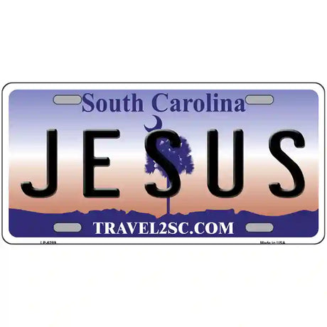 Jesus South Carolina Novelty Metal License Plate 24" x 12" (LLP)