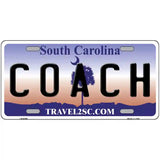 Coach South Carolina Novelty Metal License Plate 24" x 12" (LLP)