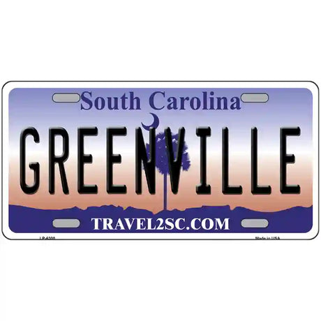 Greenville South Carolina Novelty Metal License Plate 24" x 12" (LLP)