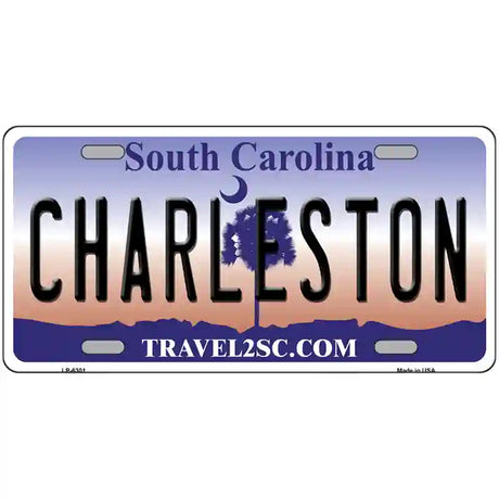 Charleston South Carolina Novelty Metal License Plate 24" x 12" (LLP)