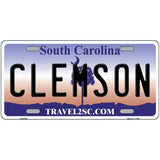 Clemson South Carolina Novelty Metal License Plate 24" x 12" (LLP)