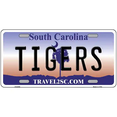 Tigers South Carolina Novelty Metal License Plate 24" x 12" (LLP)