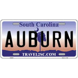 Auburn South Carolina Novelty Metal License Plate 24" x 12" (LLP)