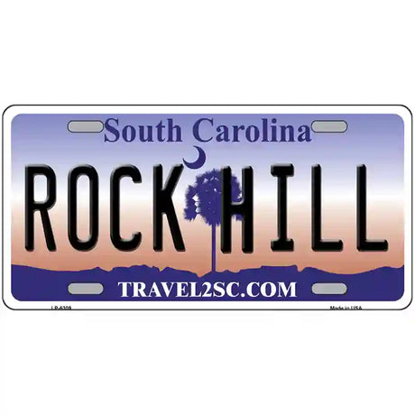 Rock Hill South Carolina Novelty Metal License Plate 24" x 12" (LLP)