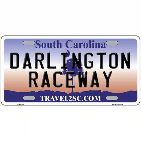 Darlington Raceway South Carolina Novelty Metal License Plate 24" x 12" (LLP)