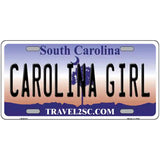 Carolina Girl South Carolina Novelty Metal License Plate 24" x 12" (LLP)